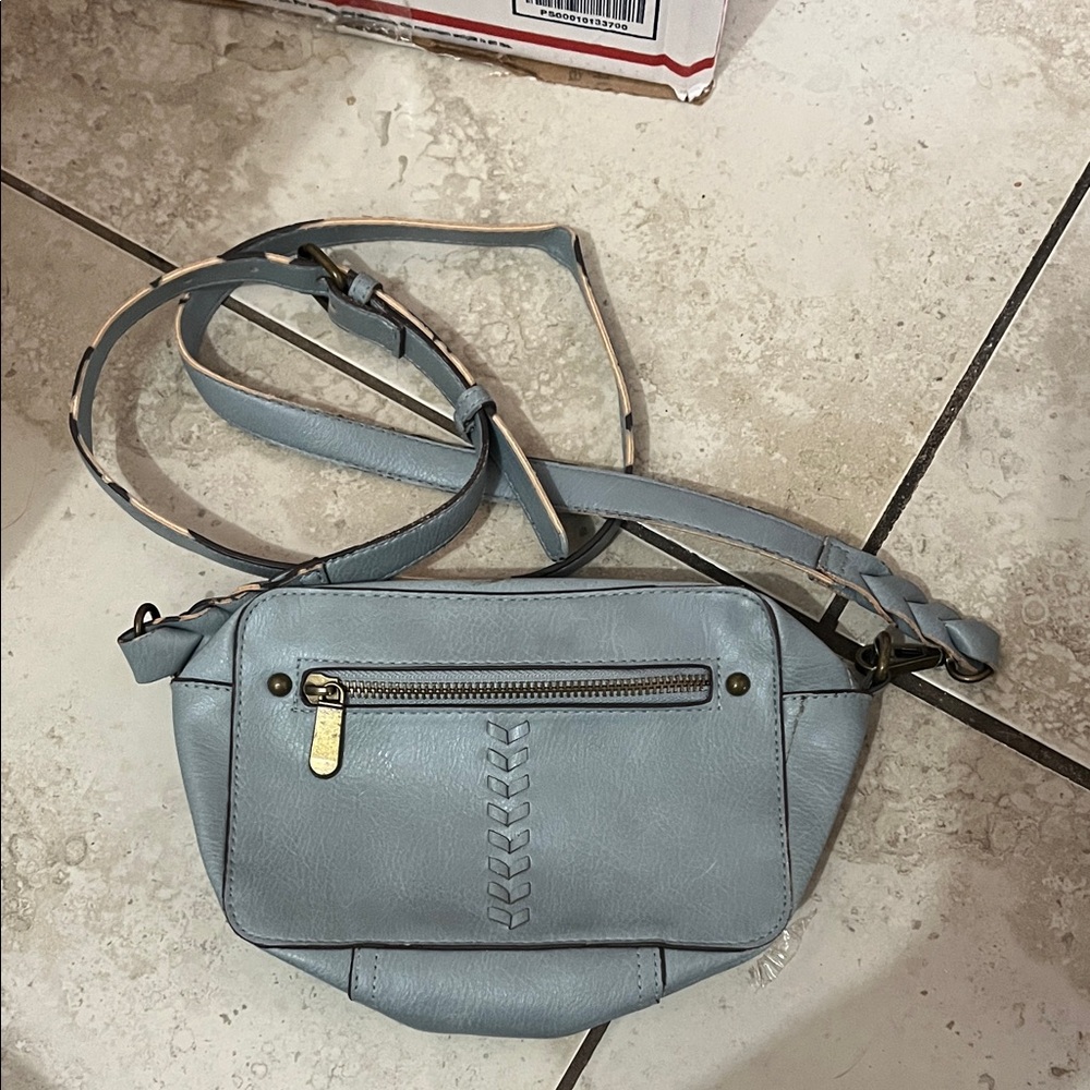 Free w/ any purchase Stylish Blue Crossbody Bag